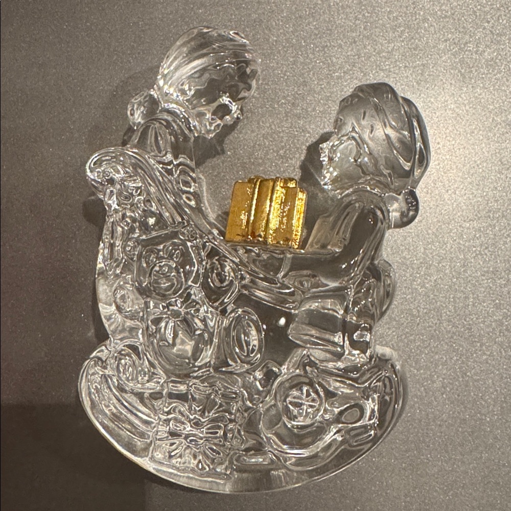 Marquis Waterford Crystal “Elves Packing the Sleigh” Figurine - Picture 5 of 5